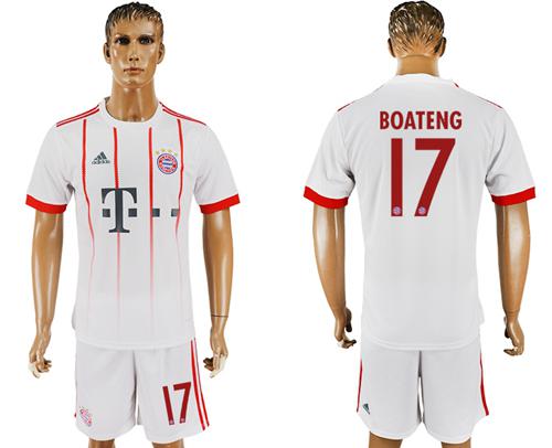 Bayern Munchen #17 Boateng Sec Away Soccer Club Jersey